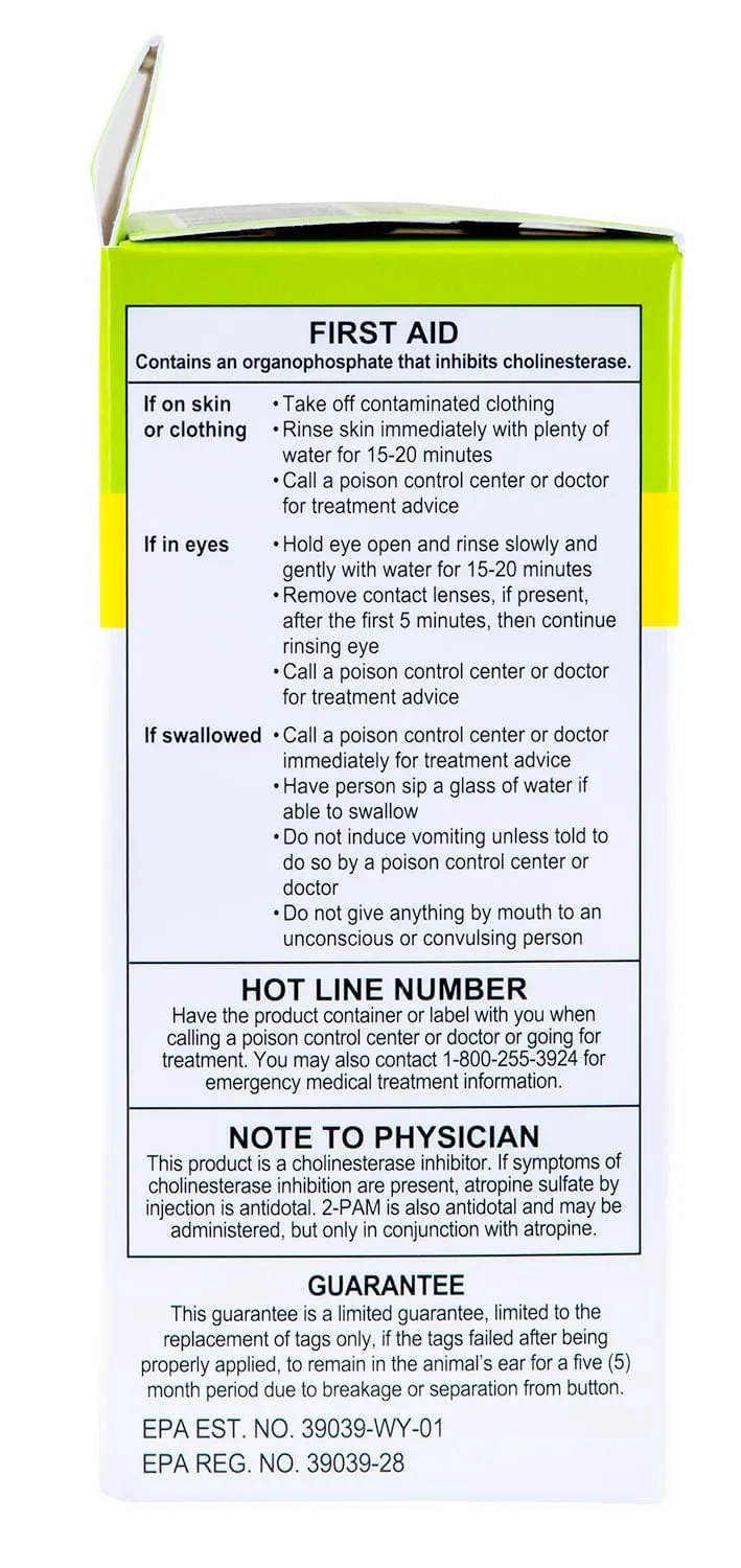 20-pk Max 40 Insecticide Cattle Ear Tag