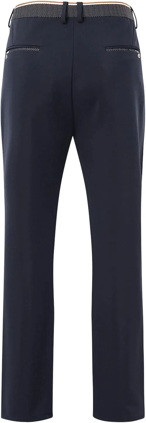 2023 Men's Fashion Stretch Dress Pants Slim Fit Plaid Pants Business Suit Pants Casual Golf Pants Plus Size Stylish Trousers