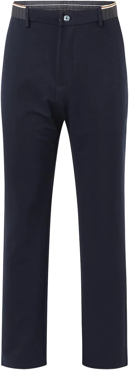 2023 Men's Fashion Stretch Dress Pants Slim Fit Plaid Pants Business Suit Pants Casual Golf Pants Plus Size Stylish Trousers