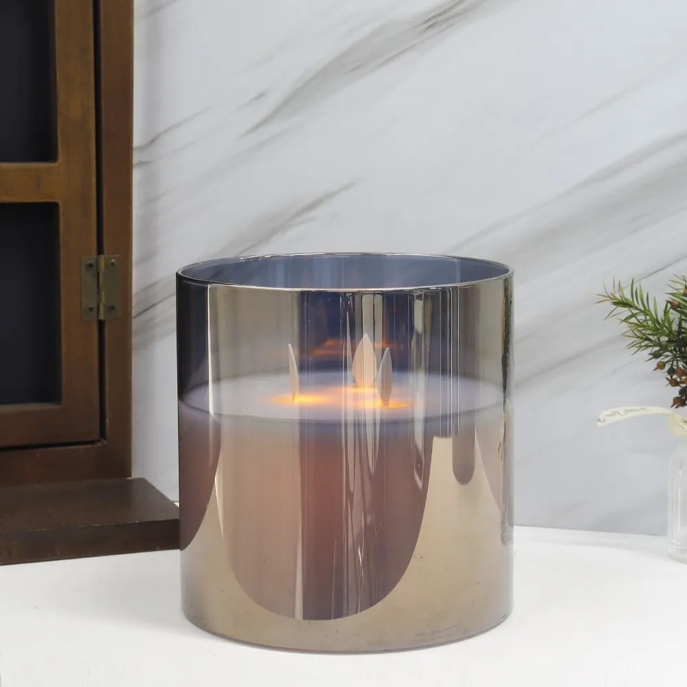 3 Wick Battery Powered Flameless Led Candle for Wedding Party Home Decor
