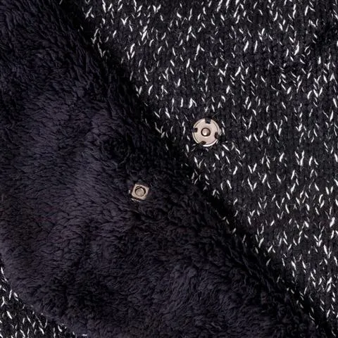 6-18 months Jet Black Cocoon Baby Blanket
