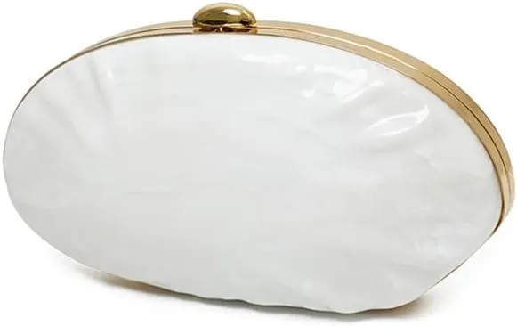 Acrylic Clutch Purse for Women Acrylic Evening Bag Unique Shell Handbag for Wedding Party Prom