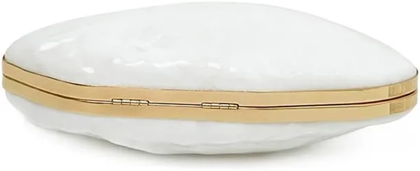 Acrylic Clutch Purse for Women Acrylic Evening Bag Unique Shell Handbag for Wedding Party Prom