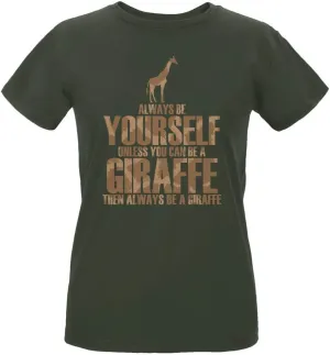 Always Be Yourself Giraffe Womens Organic T Shirt