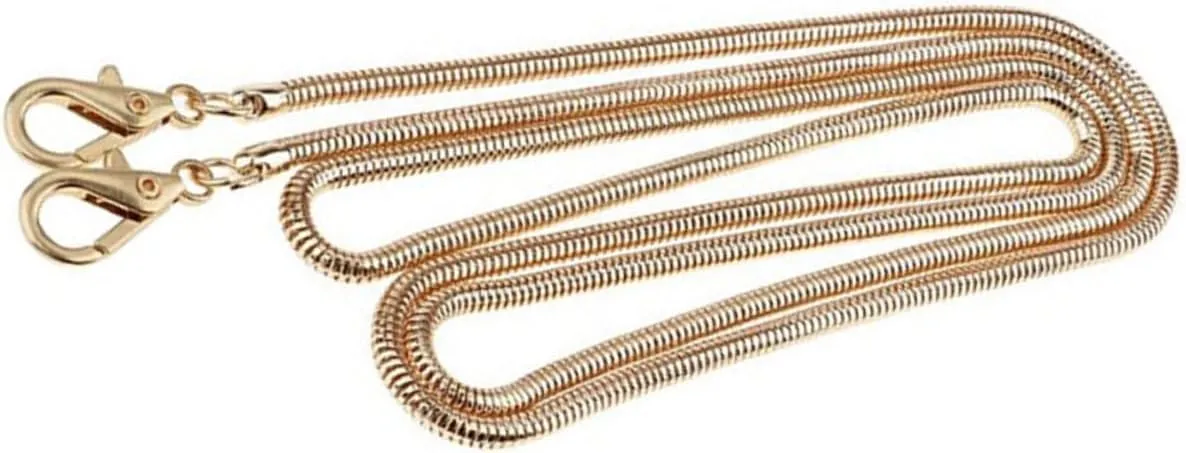 Artibetter High End Metal Copper Snake Chain Strap for Handbag Replacement Elegant Gold Crossbody Shoulder Bag Accessory for Women for Parties Weddings and Travel