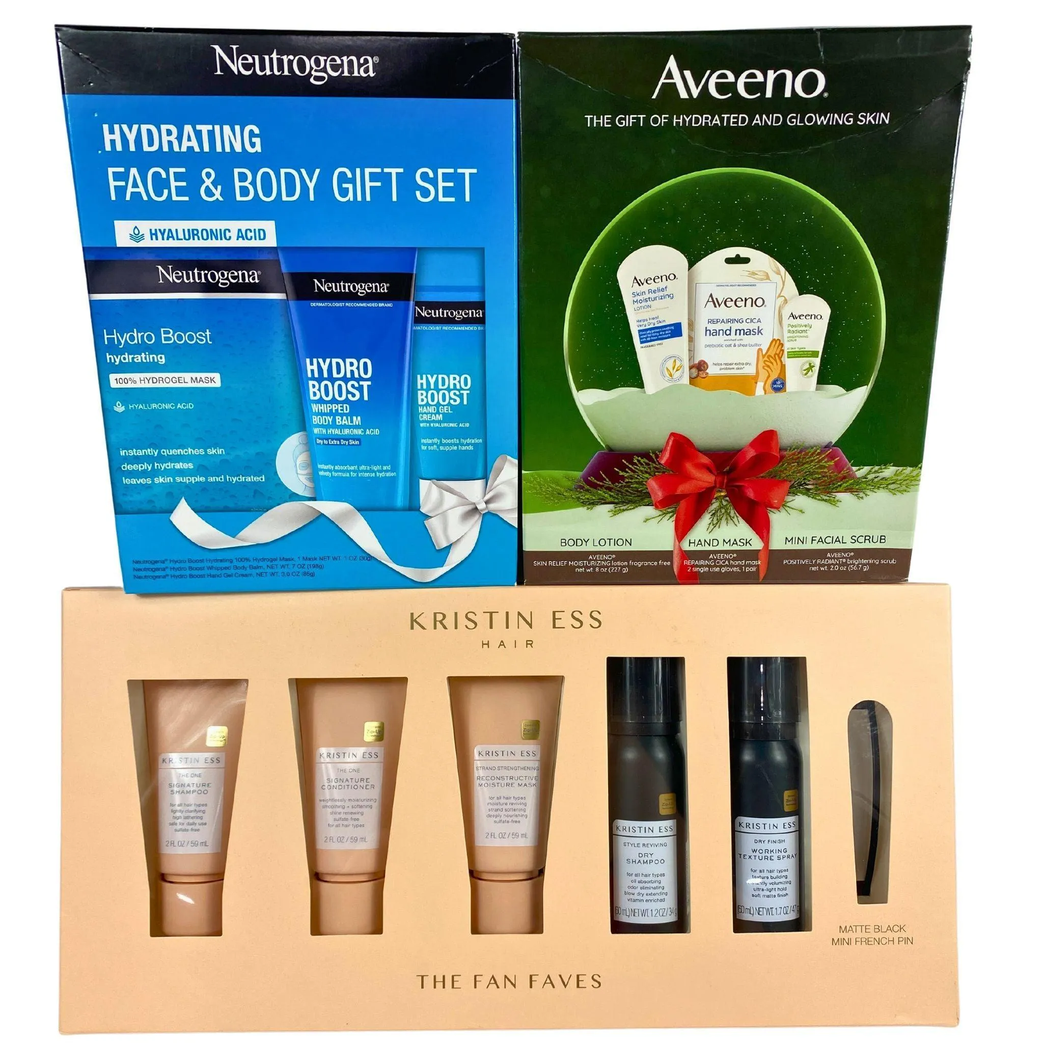 Assortes Brand Sets Includes Aveeno , Neutrogena & Kristin Ess (32 Pcs Lot)
