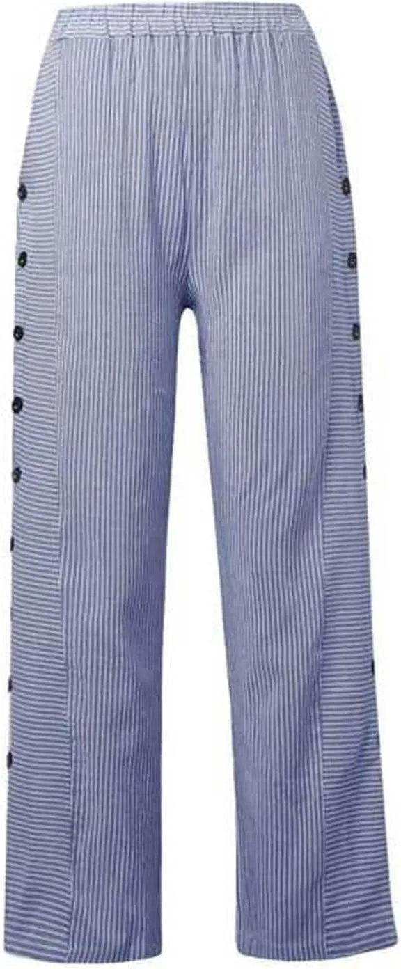 Capri Lounge Pants For Women Plus Size Loose Fitting High Waist Striped Drawstring Pants Wide Leg Cropped Trouser