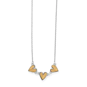 Cascade Trio Heart Mini Necklace