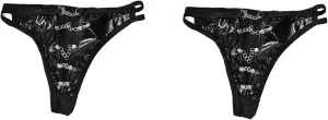 COMLIFE Men's Light Color Leather Glossy Front Hollow Out Thongs Back Mesh See-through Revealing Buttocks Panties