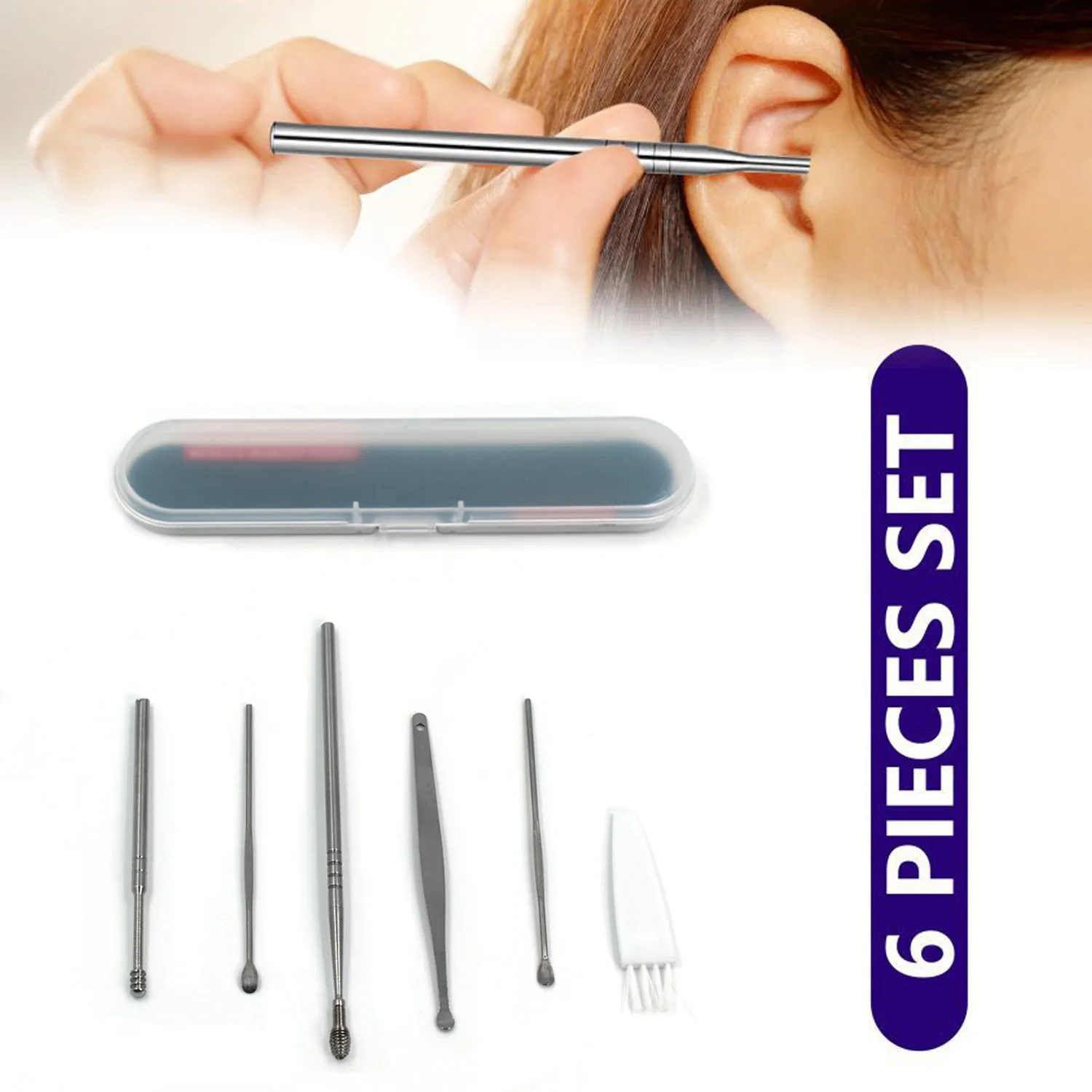 Earwax Cleaning Kit – 6 Tools for Easy Removal