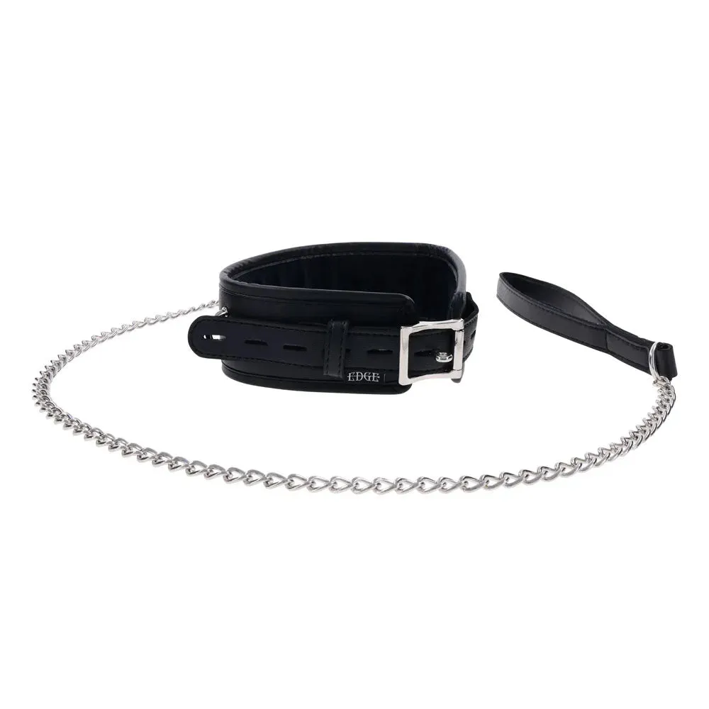 EDGE Collar & Leash -  Neck Restraint with Heavy Duty Metal Leash