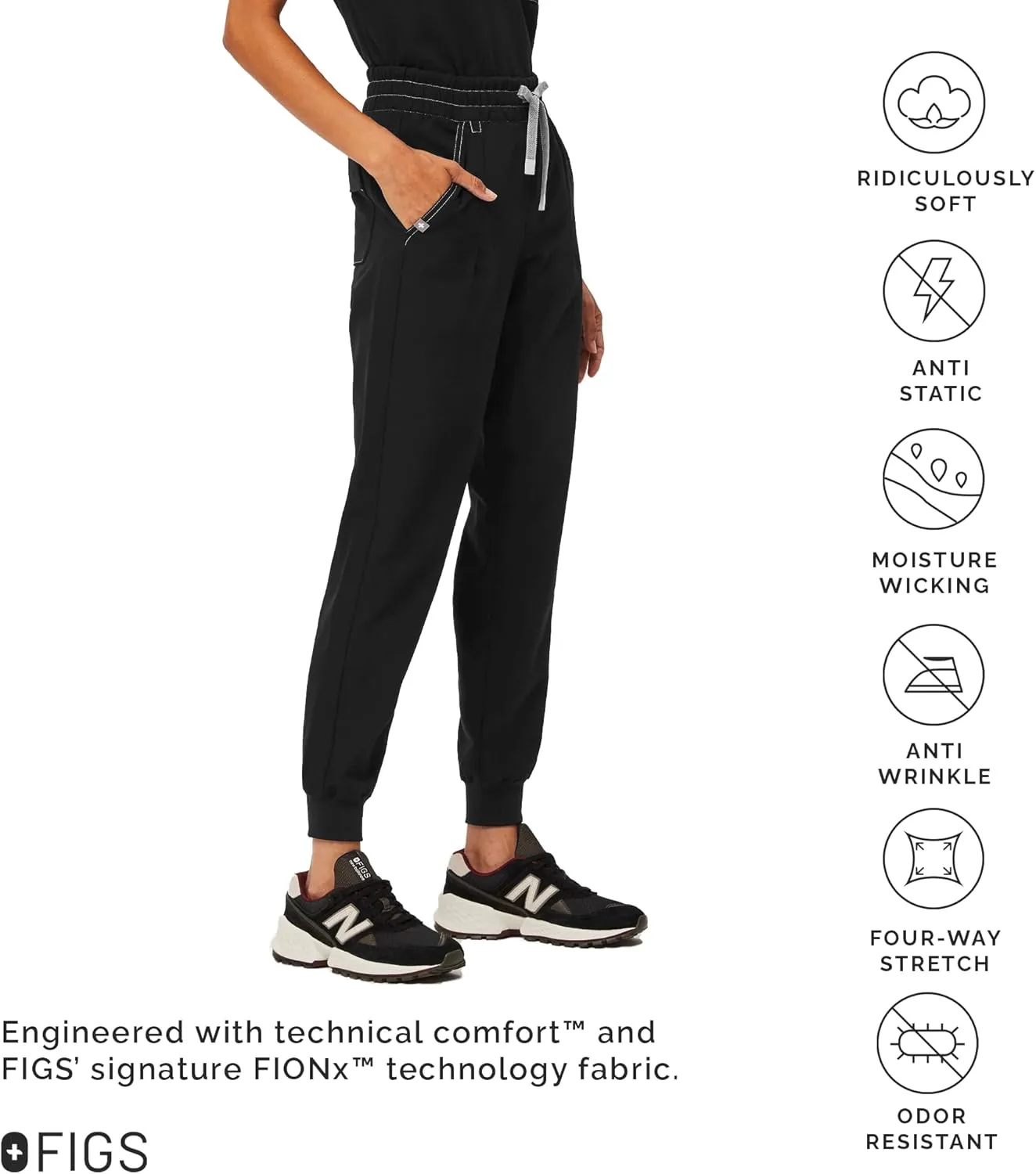 FIGS Tatu High Waisted Slim Cargo Jogger Scrub Pants for Women  Slim Fit, High Rise, 8 Pockets  Amazon Exclusive