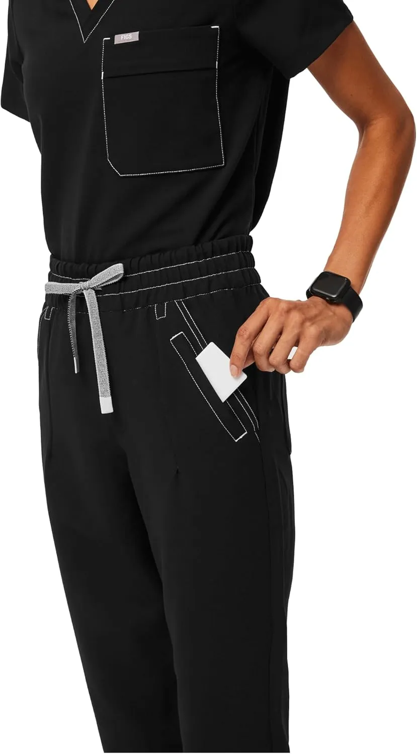 FIGS Tatu High Waisted Slim Cargo Jogger Scrub Pants for Women  Slim Fit, High Rise, 8 Pockets  Amazon Exclusive