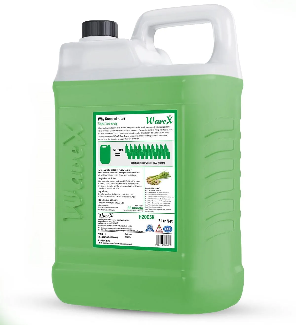 Floor Cleaner Liquid Lemon Grass Concentrate