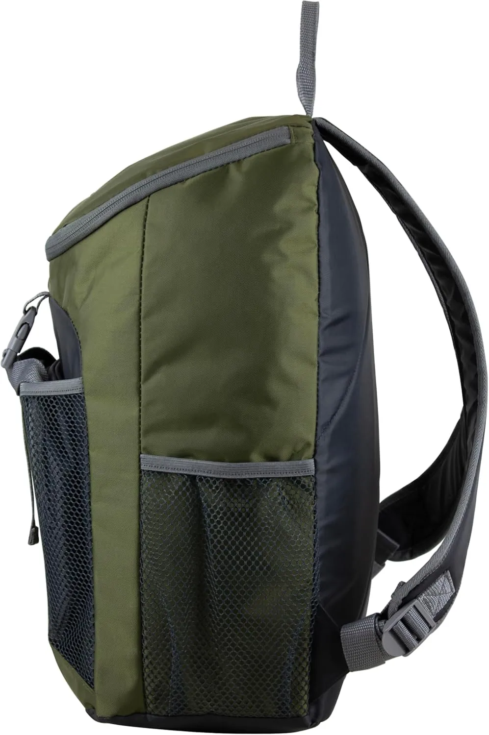 FUEL Top Loader Lunch Backpack Set Water Resistant Backpack Set Lunch Bookbag Bag Soft Reusable Insulated Cooler Lunch Box Thermal Travel Office Lunch Bag, Army Green