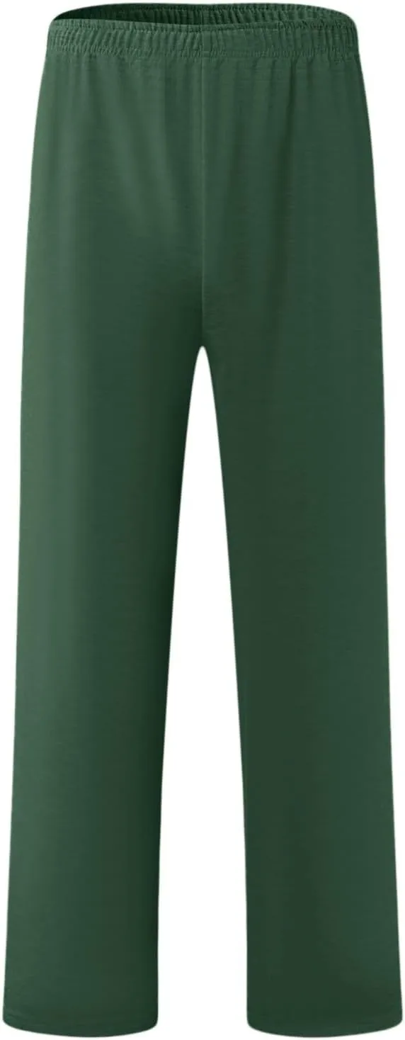 FZVYD Mens Sweatpants Pants Casual Jogging Sports Elastic Lightweight Wide Leg Long Straight Lounge Trousers with Pockets