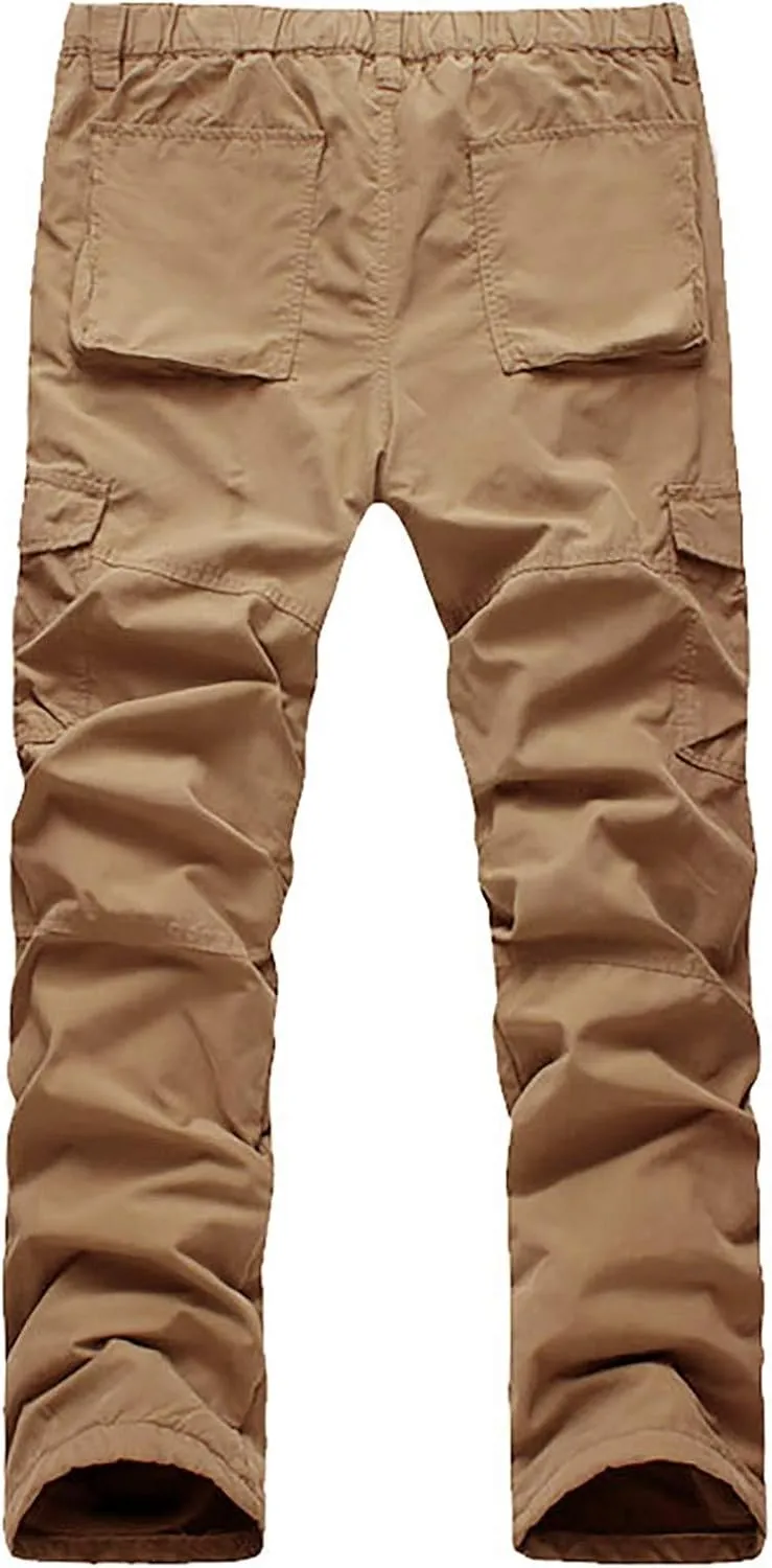 GIERIDUC Men's Fleece Lined Sweatpants Mens Thermal Long Underwear Pants Men's Dressy Joggers Pants Tapered Chinos Pants Men