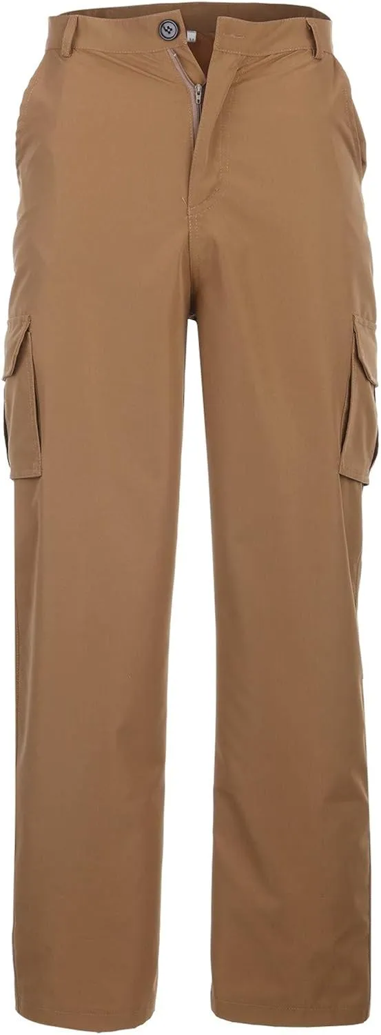 GIERIDUC Men's Fleece Lined Sweatpants Mens Thermal Long Underwear Pants Men's Dressy Joggers Pants Tapered Chinos Pants Men