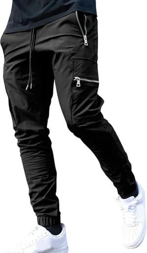 GIERIDUC Mens Sweatpants with Pockets Mens Size Medium Athletic Pants Performance Rider Long Pant Extra Long Slacks for Men
