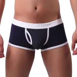 GIERIDUC Mens Underwear with Pouch Boxer Briefs Best Long Underwear for Men Mens Bulge Enhancer Insert Camouflage Underwear