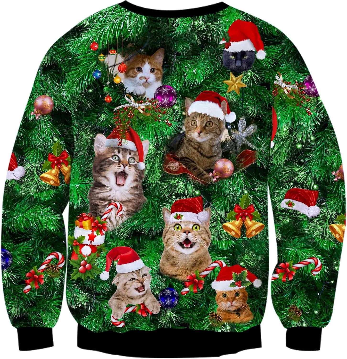 Goodstoworld Mens/Womens Ugliest Christmas Sweatshirt 3D Unique Hilarious Graphic Pullover Shirt S-4XL