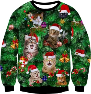 Goodstoworld Mens/Womens Ugliest Christmas Sweatshirt 3D Unique Hilarious Graphic Pullover Shirt S-4XL