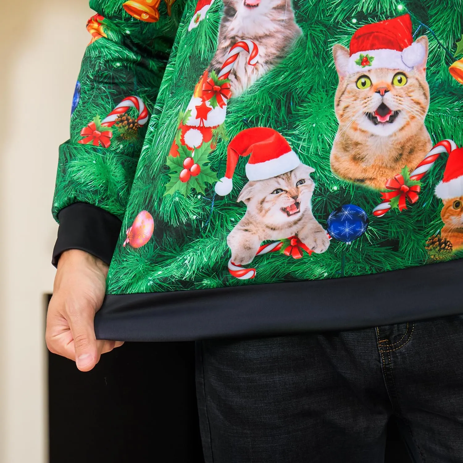 Goodstoworld Mens/Womens Ugliest Christmas Sweatshirt 3D Unique Hilarious Graphic Pullover Shirt S-4XL