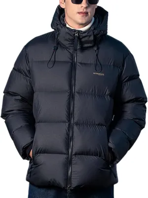 Goose Down Jacket, Warm and Soft Goose Down Jackets Men,Waterproof Windproof Unisex Down Jacket