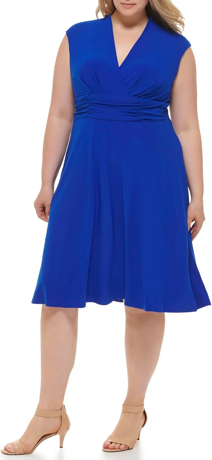 Jessica Howard Women's Style Midi Cap Sleeve Knit