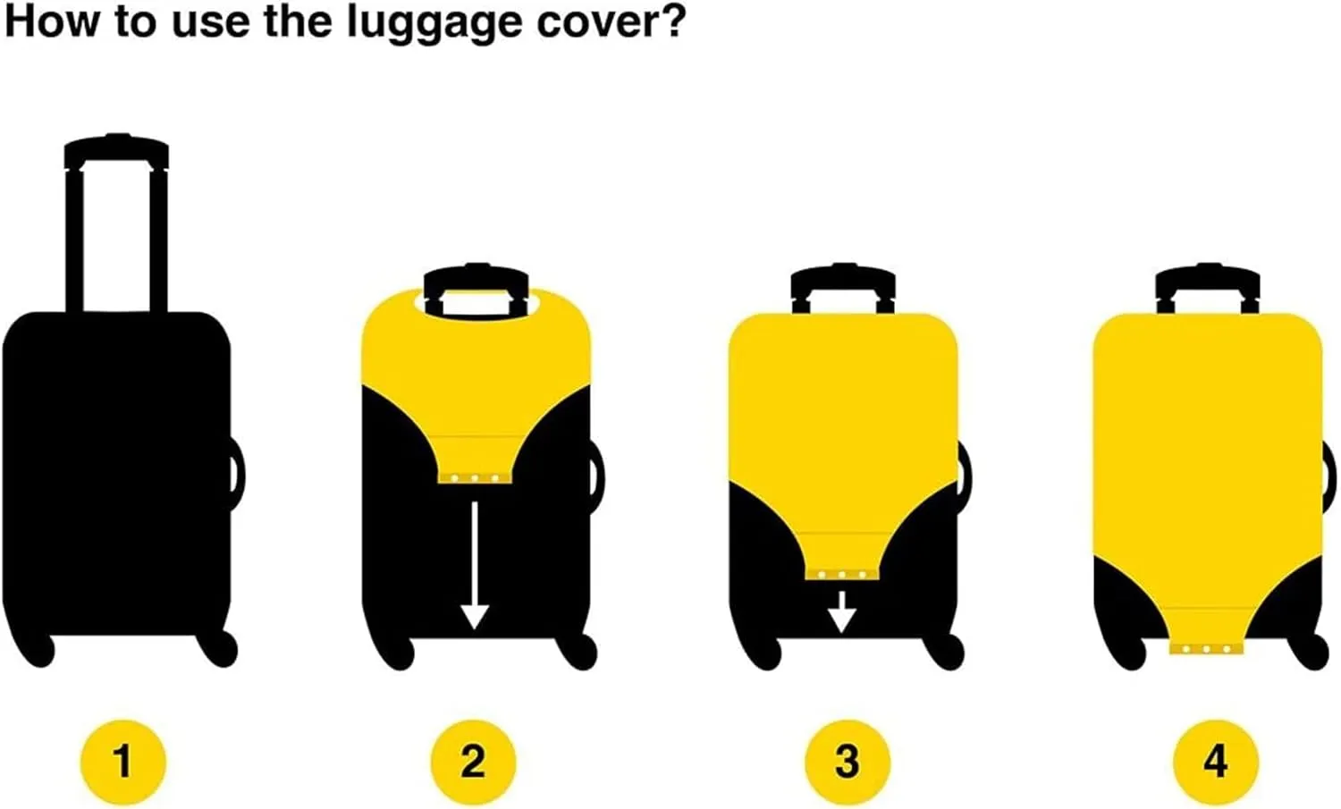 Joisal Cat Beach Blue Suitcase Covers Scratch-Resistant Suitcase Identifiers Unique, Airplane Travel Essentials