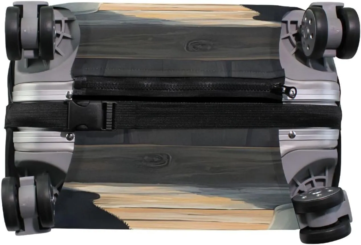 Joisal Cat Beach Blue Suitcase Covers Scratch-Resistant Suitcase Identifiers Unique, Airplane Travel Essentials