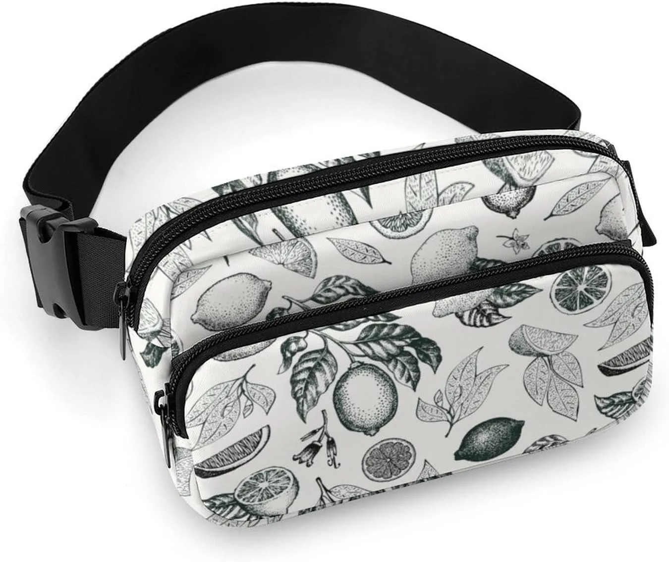 Lemons Fanny Packs for Men & Women, Fashion Belt Bags Waist Pack Pouch with Adjustable Strap Crossbody Bags Sling Bag for Travel Hiking Running