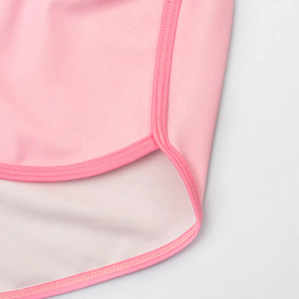 Little Surprise Box,3 pcs Pink ThunderBolt Matching Top,Leggings & Jacket style Swimwear set for Pre teens & Teens