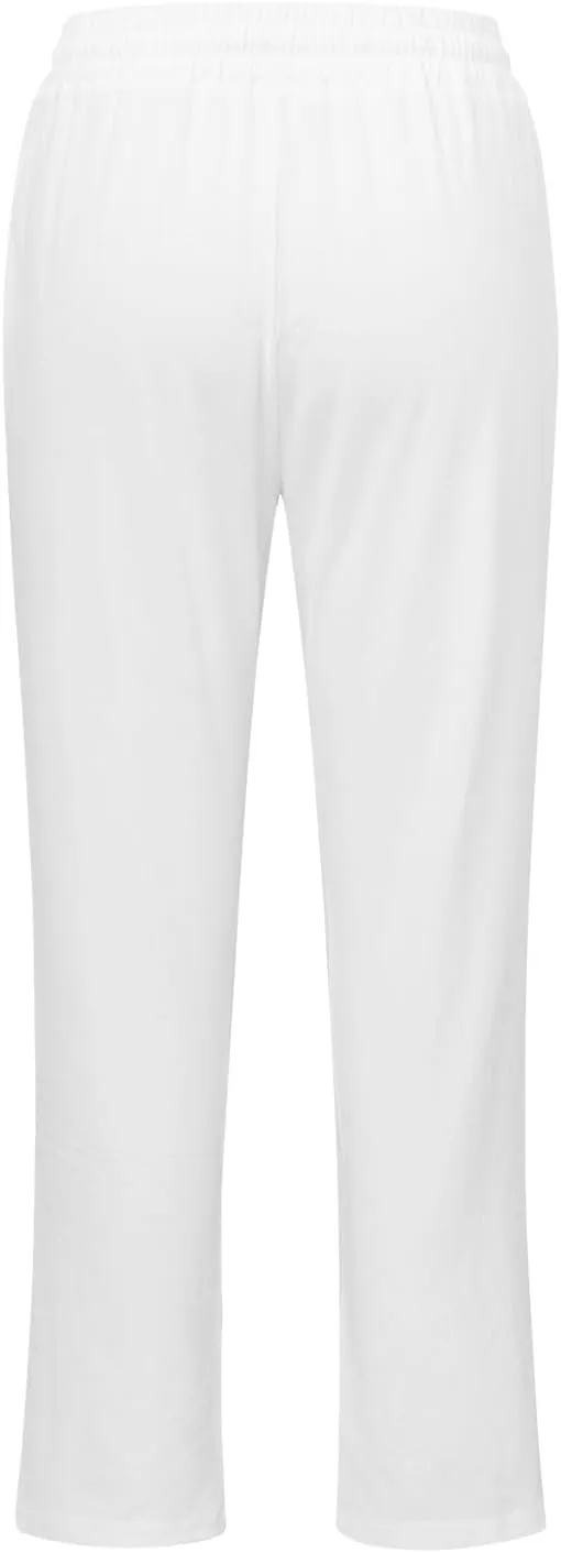 Lmdudan 2025 Women's Cotton Linen Pants Summer High Waisted Palazzo Pants Wide Leg Drawstring Elastic Waist Loose Trousers