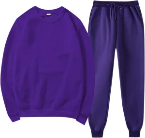 Lounge Sets for Women Two Piece Long Sleeve V Neck Baggy Clothes Pullover Sweatshirt Joggers Sweatpants Suit