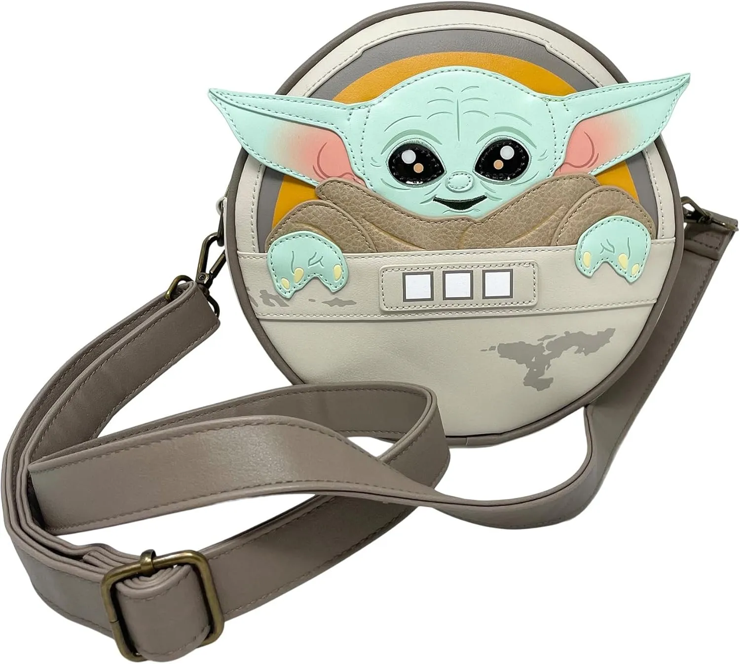 Loungefly Disney Star Wars Grogu Baby Yoda Cosplay Canteen Crossbody Satchel Handbag Purse