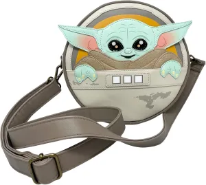 Loungefly Disney Star Wars Grogu Baby Yoda Cosplay Canteen Crossbody Satchel Handbag Purse