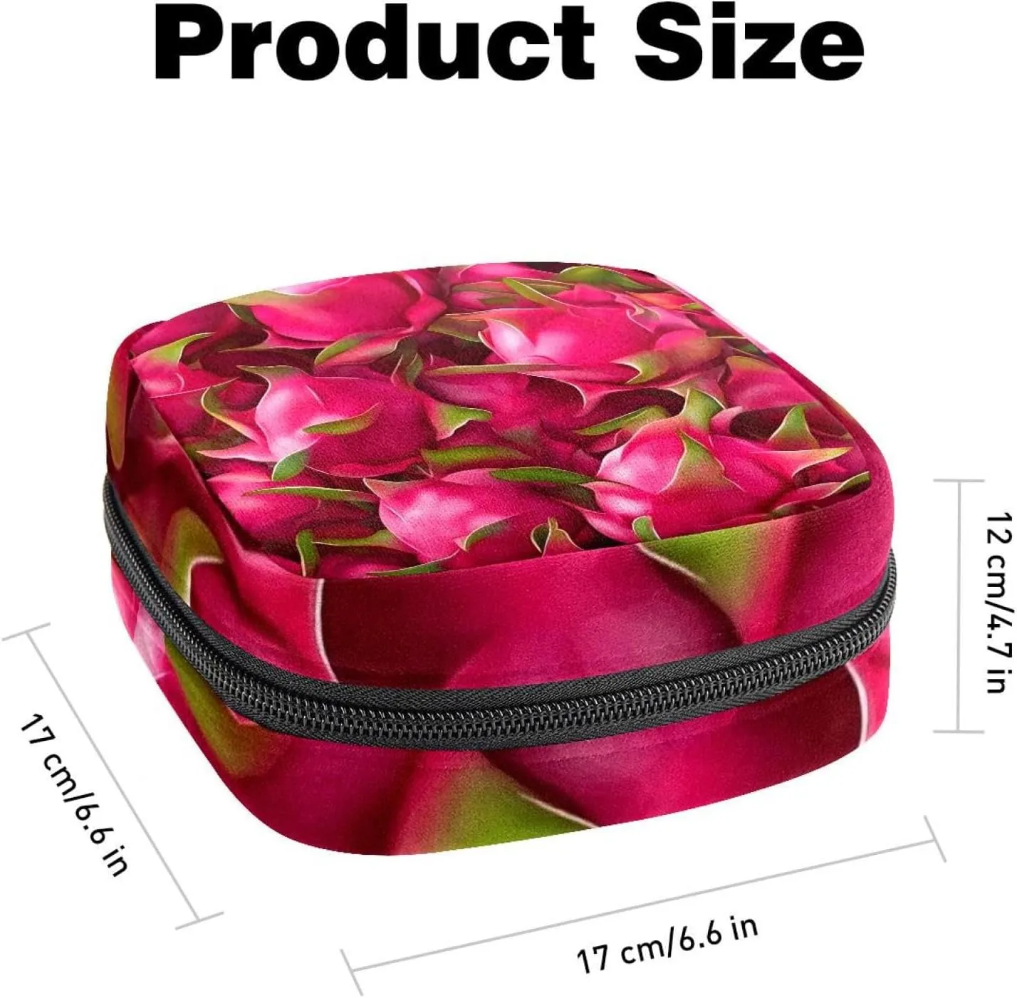 Makeup Bag Dragon Fruit (9) Cosmetic Bag Makeup Pouch Travel Toiletry Bag Organizer Storage Bag for Women Girls