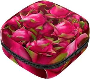 Makeup Bag Dragon Fruit (9) Cosmetic Bag Makeup Pouch Travel Toiletry Bag Organizer Storage Bag for Women Girls