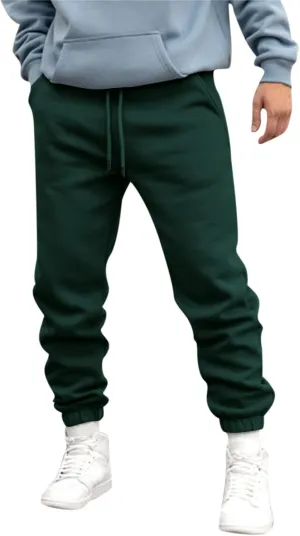 Mens Autumn and Winter High Street Fashion Leisure Pants Loose Sports Running Trousers Solid Color Lace Up Joggers