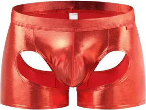 Men's Black Leather Bikini G-String Thong Lingerie Supporter Jockstrap Thongs G-String
