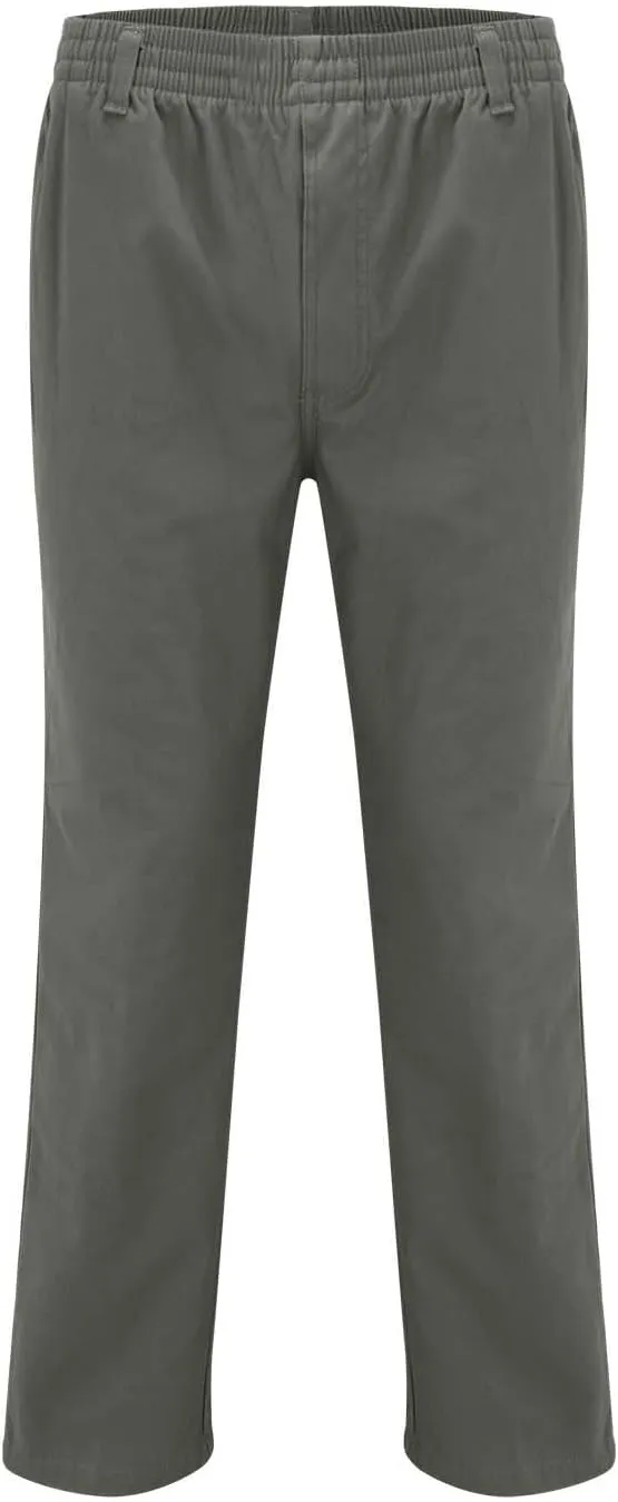 Mens Casual Cargo Pants Loose Fit Open Bottom Outdoor Hiking Pants for Men Elastic Waist Straight Leg Work Trousers