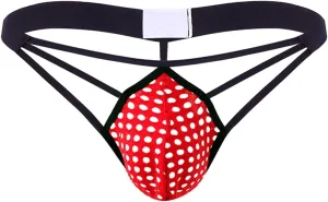 Men's Fishnet Underwear Mesh Sexy G-Strings See Through Thongs Bikini Pouch Underpants Breathable T-back