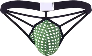 Men's Fishnet Underwear Mesh Sexy G-Strings See Through Thongs Bikini Pouch Underpants Breathable T-back