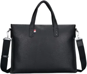 Men's handbag, men's briefcase, high-end business casual soft shoulder bag