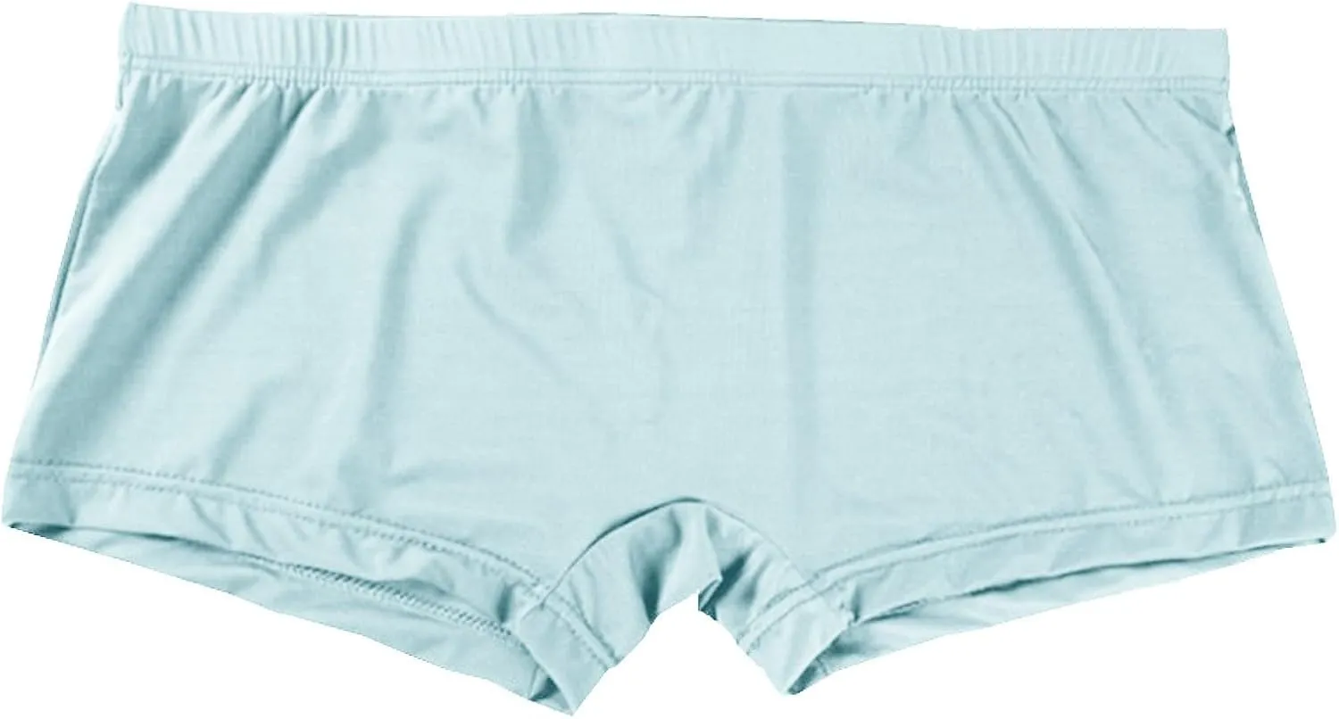 Men's Thong Underwear G-Strings Silk Bikini Underwear Pouch Athletic Panties Briefs Underwear Men's Lingerie Blue