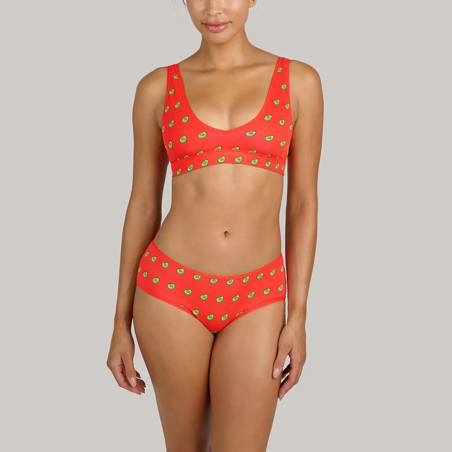 MeUndies Stretch Cotton V-Neck Bra for Women No Underwire - 5 Pack - Amazon Exclusive Fabric