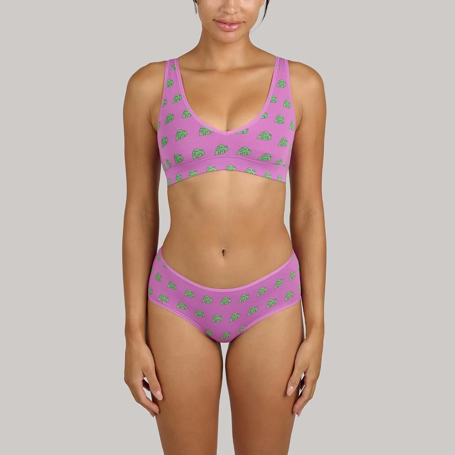 MeUndies Stretch Cotton V-Neck Bra for Women No Underwire - Amazon Exclusive Fabric - 3 Pack