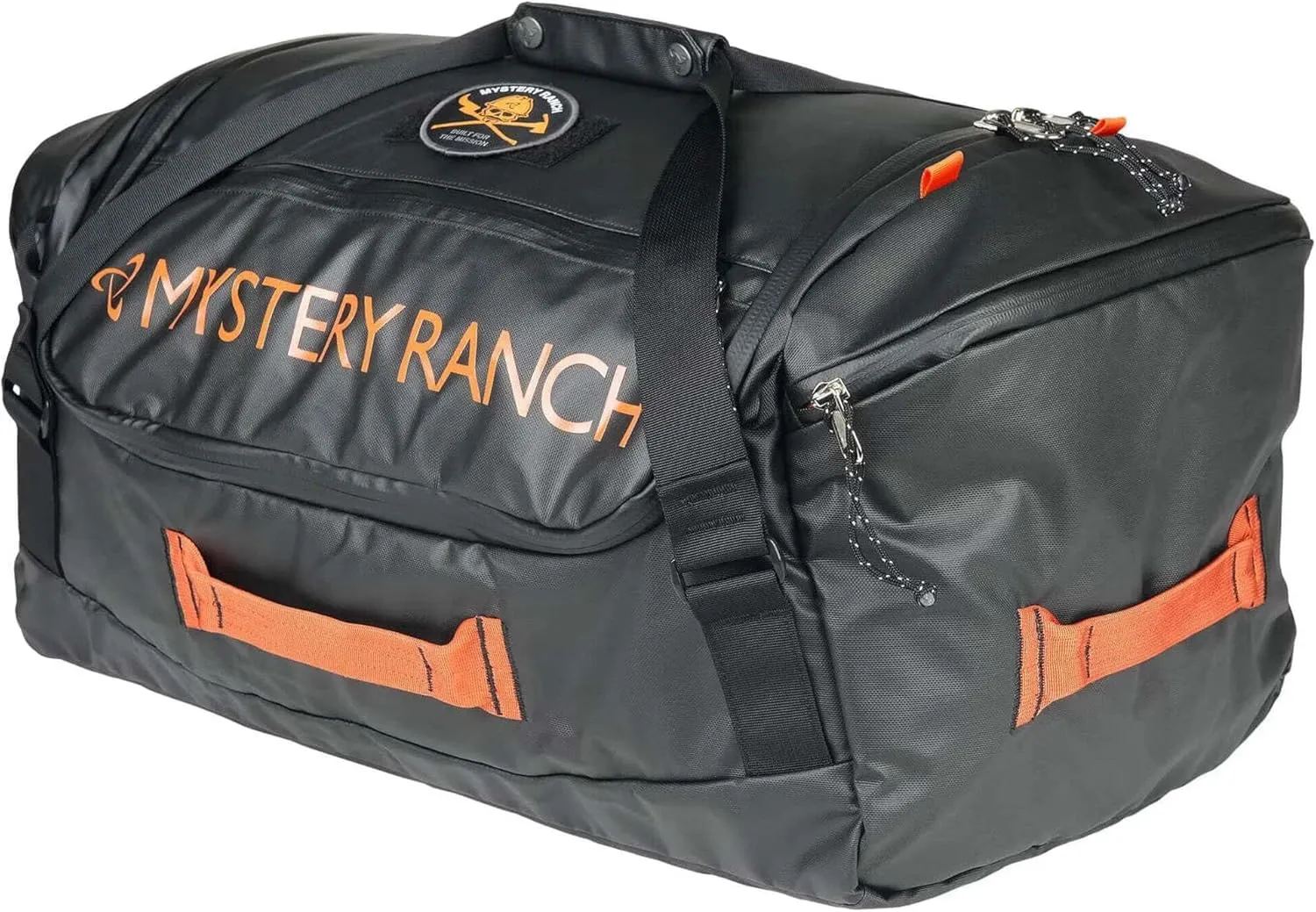 Mystery Ranch Mission Duffel 55 Wildfire Black - Adaptable Duffel Bag For Travel