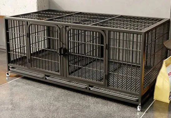 Quality steel breeders stacked cages 3 storeys high powder coated steel